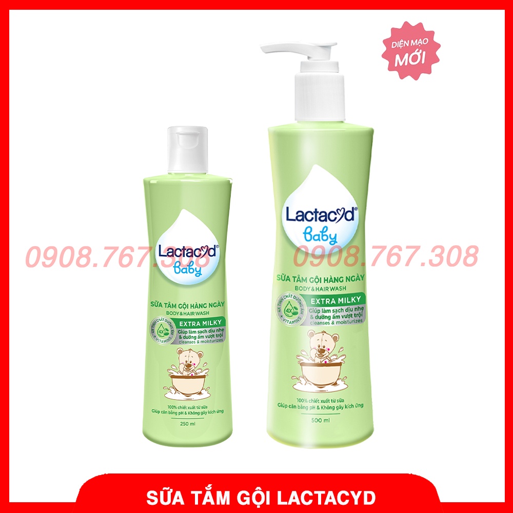 Sữa Tắm Em Bé Lactacyd - Sữa Tắm Gội Toàn Thân Cho Trẻ Em Chai 250ml / 400ml
