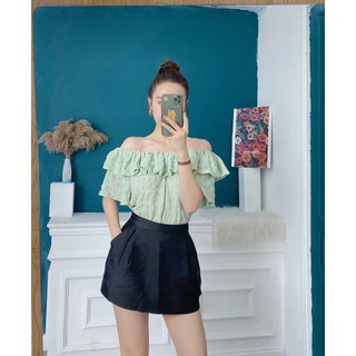 7110 - Áo Croptop Trễ Vai