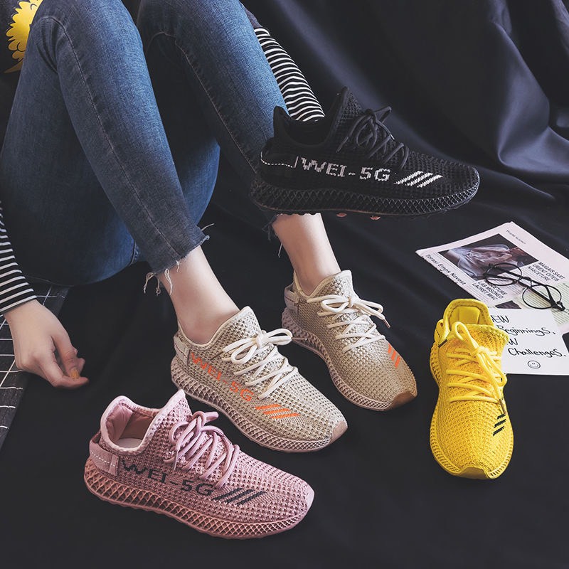 (Có 3 Màu) Giày sneakers thể thao nữ - WEII 5G vải thoáng khí