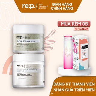 Bộ Sản Phẩm Làm Sạch Mụn Đầu Đen Và Se Khít Lỗ Chân Lông Re:p (01 x Pad Tẩy Da Chết + 01 x Mặt nạ Đất Sét Hương Thảo)