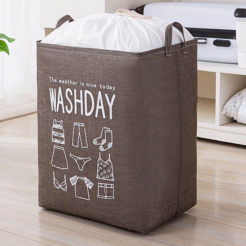 Túi đựng chăn màn, quần áo - Size lớn vải bố khung thép có dây rút Washday 88307