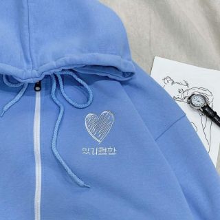 HOODIE ZIP HEART Unisex