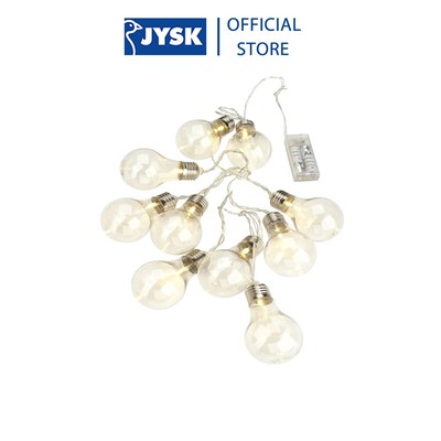 Dây đèn led | JYSK Filip | 10 bóng màu trắng | 165cm