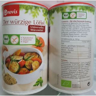 date 01/2022 Hạt nêm rau củ hữu cơ Der würzige Löffe Cenovis