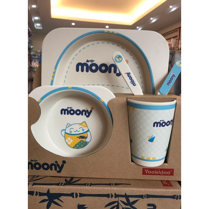 Bộ ăn dặm Yookidoo sợi tre (Quà tặng bỉm Moony)
