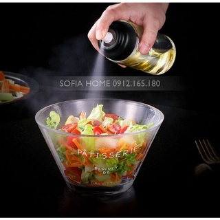 Bình xịt dầu ăn phun sương 150ml, xịt được liên tục. Dùng cho nồi chiên không dầu - cam kết phun dầu thành sương