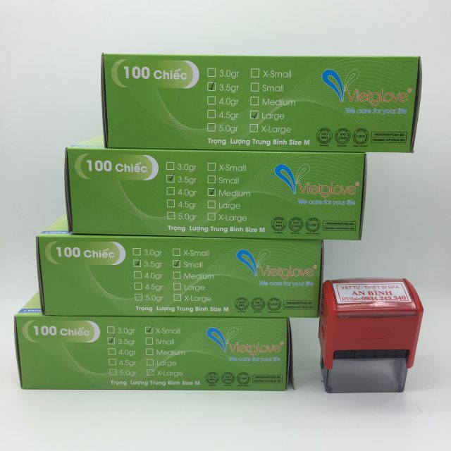 (Q1-HCM) Găng Tay Y Tế MÀU TRẮNG Vietglove (Hộp 100 chiếc) Nitrile Không Bột - Bao Tay Nitrile Màu Tắng Không Bột Ezcare