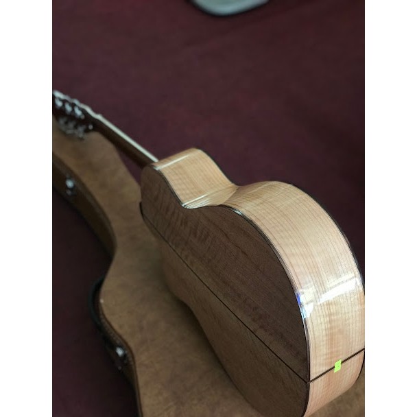 Đàn Guitar Acoustic Gỗ Còng Cườm - Thùng khuyết (số 8) - Size Lớn (nhỏ-vừa) - Mặt sậm và sáng