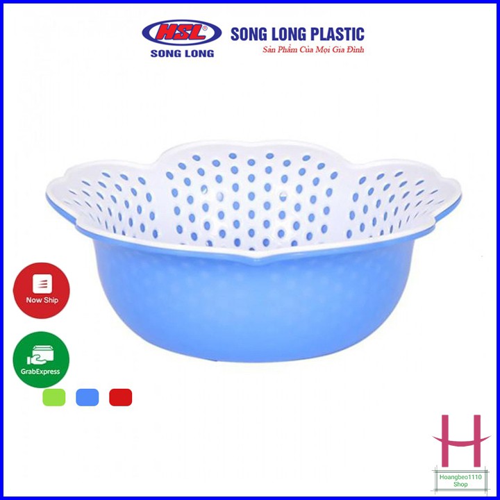 Song Long Plastic Rổ đôi bông mai tiện dụng { H }