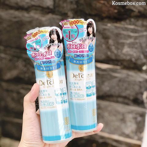 MEISHOKU Detclear Bright&Peel Peeling Jelly (Unscented) Gel tẩy tế bào chết Detclear Meishoku (không mùi)