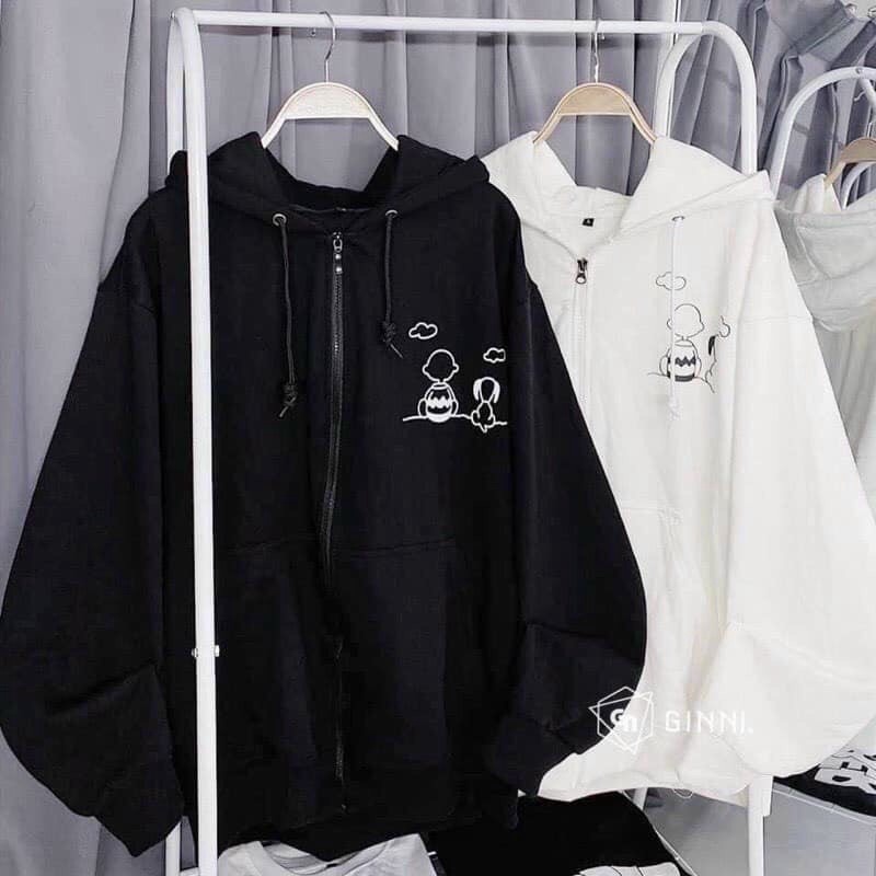 Áo hoodies dây kéo form to y hình cực xinh siêu tôn dáng cho các bạn trẻ KME
