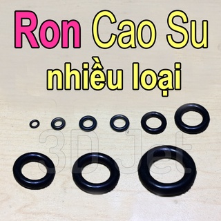 Ron Cao Su nhiều Size 3mm 4mm 5mm 6mm 7mm 8mm, gioăng cao su, vòng oring