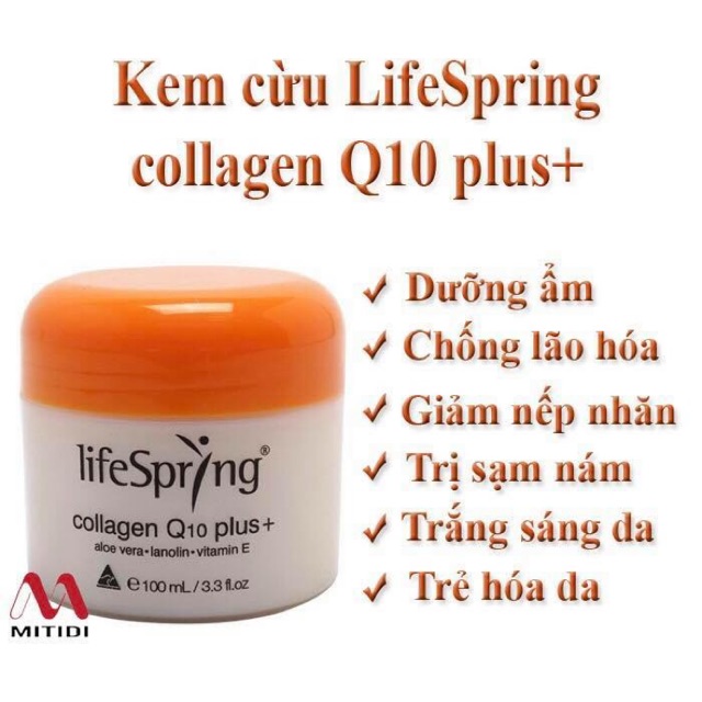 KEM CỪU LIFESPRING COLLAGEN Q10