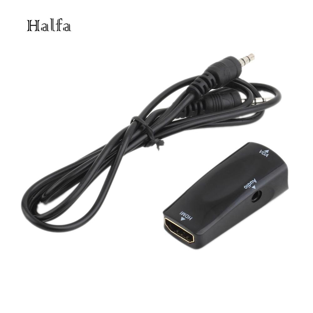 Đầu Chuyển Đổi Hdmi Sang Vga Kèm Dây Cáp Âm Thanh Cho Tv Máy Tính