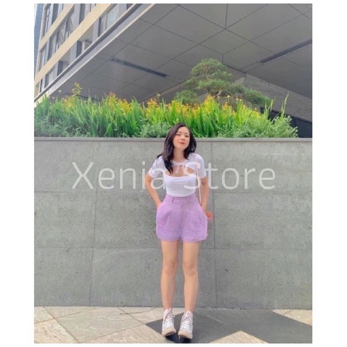 [MÃ XENIAFASHION GIẢM 10K ĐƠN 50K] Quần Short Nữ Gập Gấu Quần Đùi Nữ Vải Tuyết Mưa Mềm Mịn Nhiều Màu Hot Trend | BigBuy360 - bigbuy360.vn