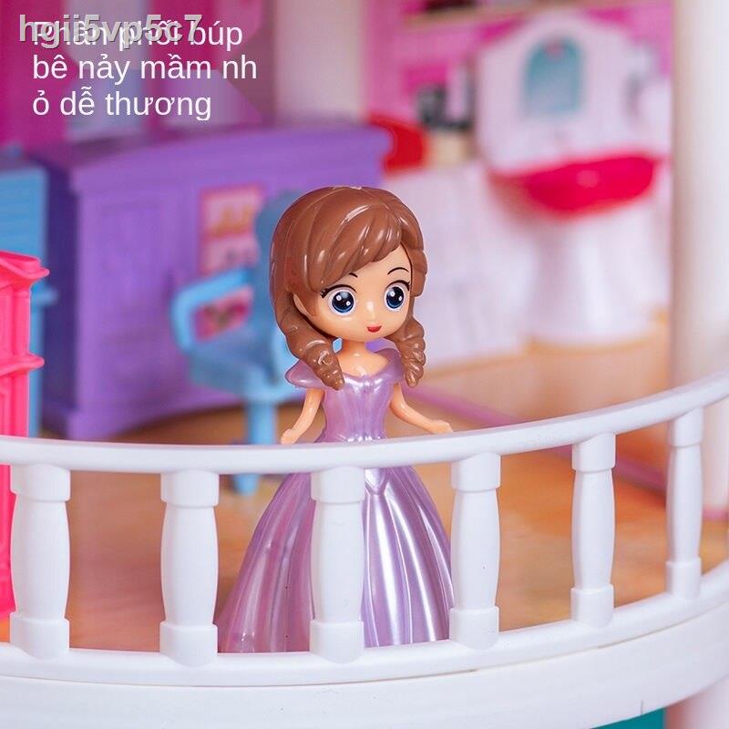 [bán chạy]Trẻ em bé gái trai câu đố chơi nhà món quà sinh nhật lâu đài ánh sáng đồ 3 6 tuổi phù hợp với biệt thự