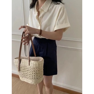 Áo sơ mi thô hàn basic 40506 CHERRY COCO