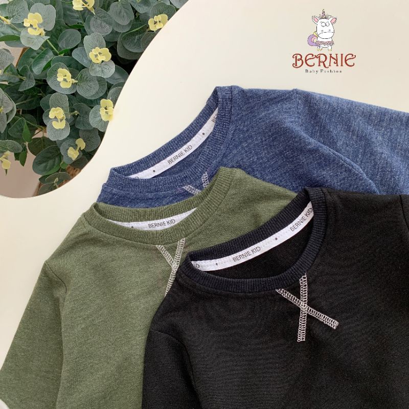 _ Bộ Cotton thu đông thêu chữ X cho bé trai/gái 9-22kg
