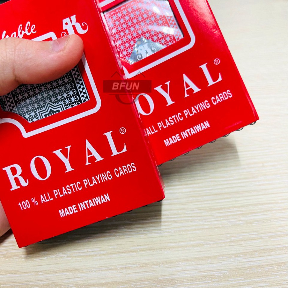 [G04] Bài Tây Nhựa ROYAL Cao Cấp - Bộ Bài 52 Lá, Đẹp, Made In Đài Loan - Đồ Chơi Trẻ Em BFUN S020