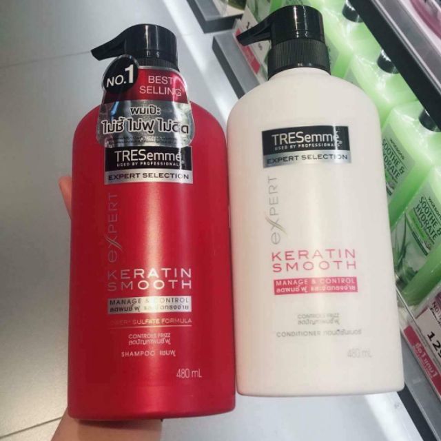 Cặp gội - xả Treseme Keratin Smooth 480ml