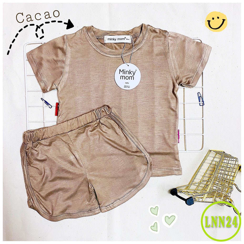 [LNN24] Bộ Cộc Thun Lạnh MINKY MOM SIZE ĐẠI Vải Trơn Mềm Mịn, Dễ Chịu, Thầm Hút Mồ Hôi, Thoáng Mát Hàng Chuẩn Đẹp Cho Bé