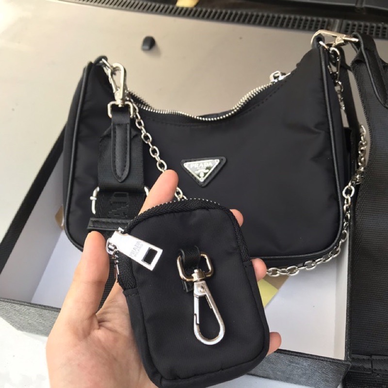 [Xả vỡ box] Set túi pradaa kèm ví nhỏ size 20cm