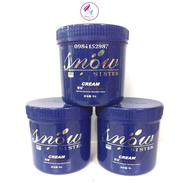 Kem ủ tóc Snow Treatment Cream siêu mềm mượt, phục hồi tóc 1000ml