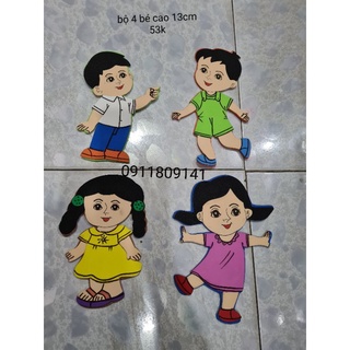 Bộ 4 bé xốp Bitis