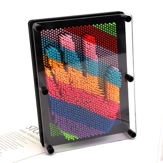 Đồ chơi tạo hình thông minh pinart, bảng in đinh pinart 3d màu cầu vồng, sáng tạo giúp bé tăng tư duy