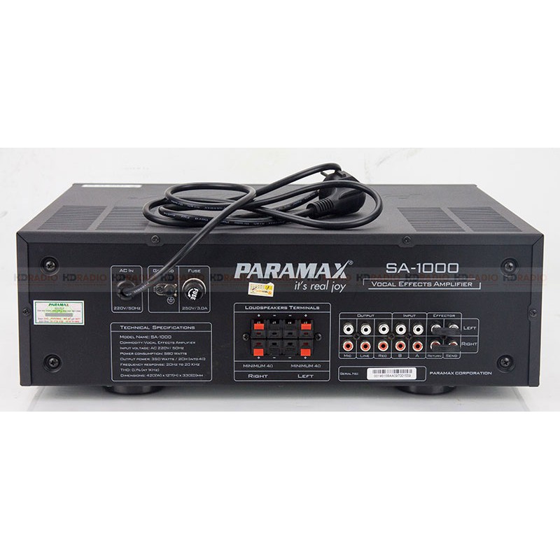 Amply Karaoke Paramax SA-1000