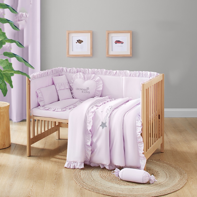 Quây Cũi Cotton Cho Bé Sử Dụng Cho Nhiều Loại Cũi Có Màn hoặc Không Màn