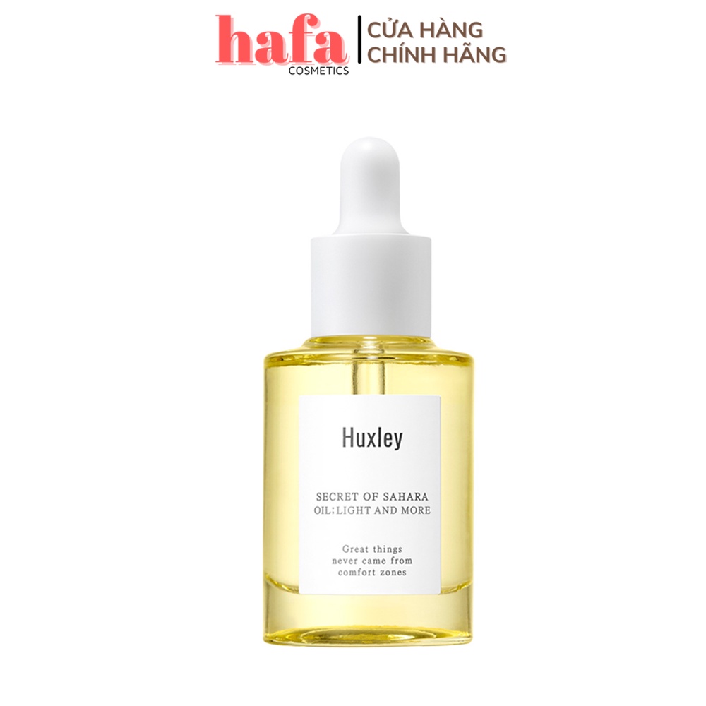 Tinh dầu dưỡng ẩm sâu làm sáng da Huxley Oil; Light and More