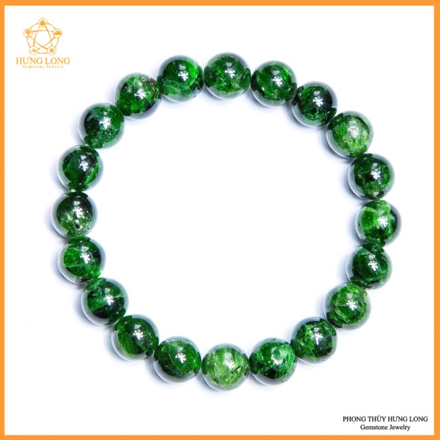 Đá Diopside loại đẹp - mệnh mộc, hoả 10li