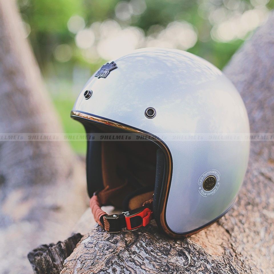 NÓN 3/4 ROYAL M20C - BẠC