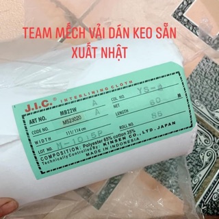 Mếch ép dán keo sãn 35k/1m khổ 1m5