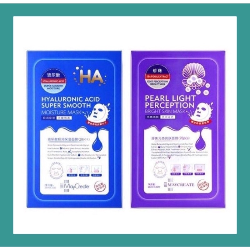 Mặt Nạ Dưỡng Ẩm Dưỡng Trắng Da HA Maycreate