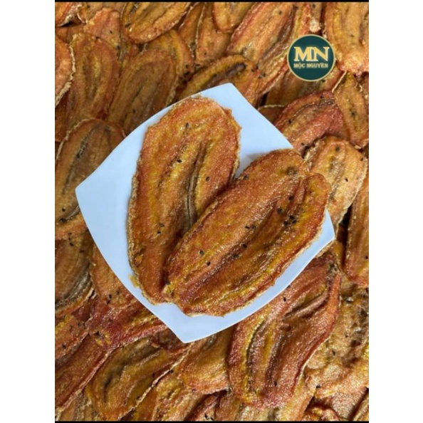Chuối Sấy Dẻo Nhà Làm Mộc Nguyên Gói 500g