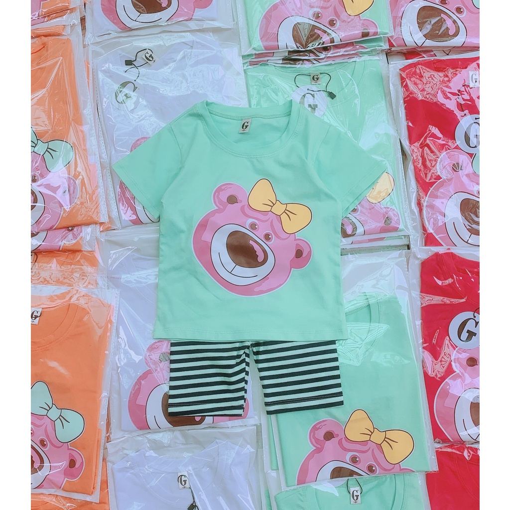 Lyvyshop - (Cotton SG chính phẩm) Bộ quần áo bé gái siêu dễ thương từ 09-28kg