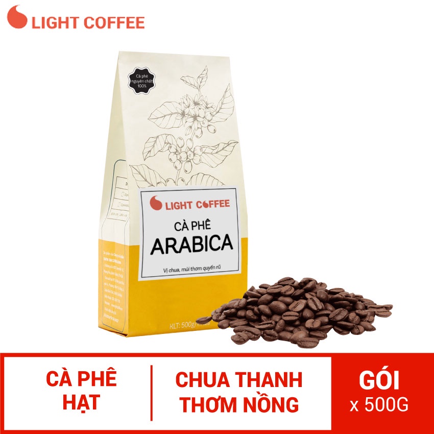 [Mã BMBAU50 giảm 7% đơn 99K] Cà phê Arabica nguyên chất 100% - Light Coffee 500g