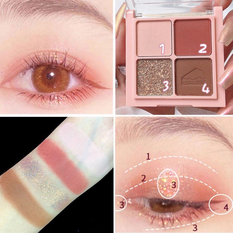 Phấn mắt 4 ô màu SIÊU XINH LUNG LINH | BigBuy360 - bigbuy360.vn