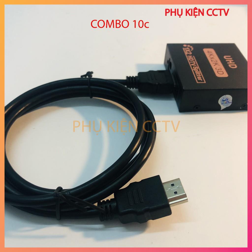 COMBO 10 dây HDMI bóc màn hình Samsung 1,2m chuẩn 2K UHD