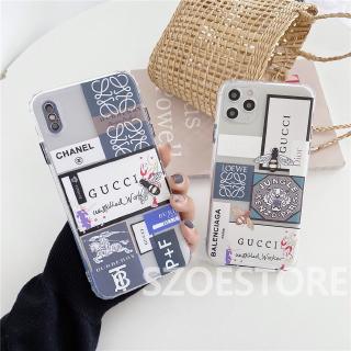 Ốp điện thoại mềm trong suốt in họa tiết Gucci cho iPhone 11 Pro Max X XS XS XS Max 8 7 Plus SE 2020