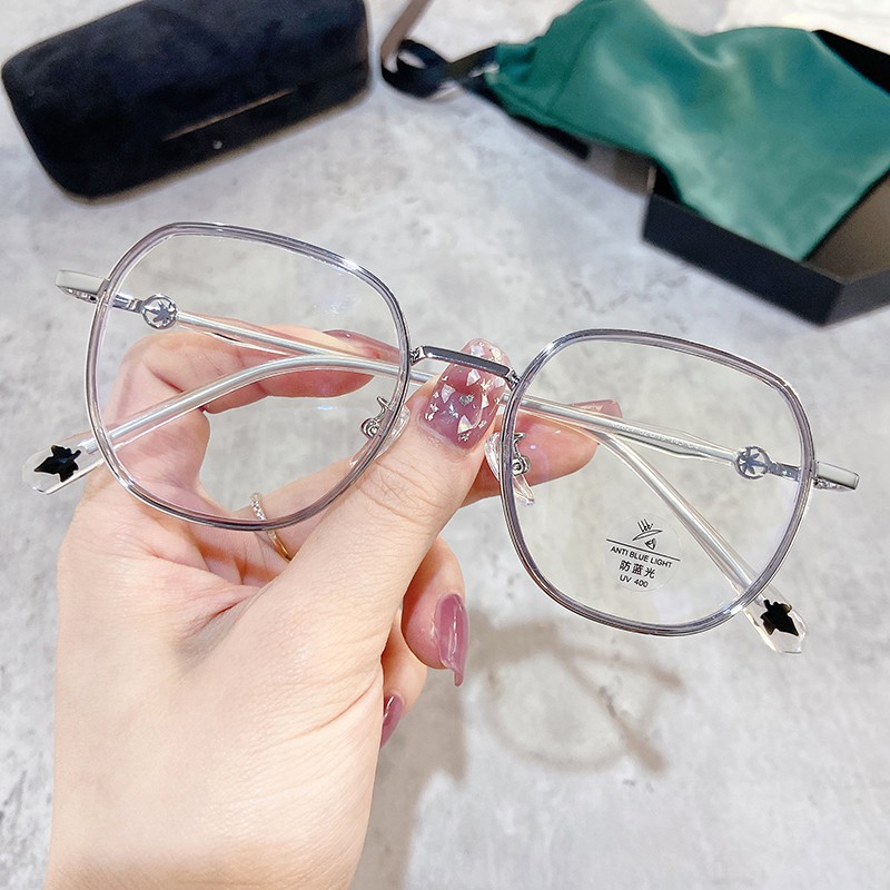 Mắt Kính Gọng Tròn Màu Xanh Dương Phong Cách Retro Thời Trang Jz2827 | BigBuy360 - bigbuy360.vn