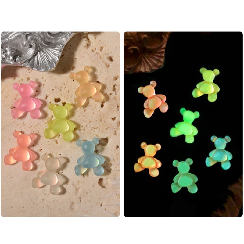 Đá Quý Nhân Tạo Hình Gấu Dễ Thương Trang Trí Móng Tay