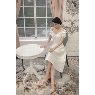 Đầm tiểu thư trễ vai cc-d30 -pusu house