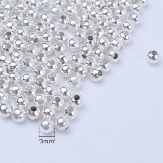 Set 100 Hạt Tròn 3mm Làm Trang Sức Thủ Công