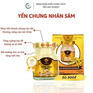 10 Hũ yến chưng nhân sâm Nha Trang, Khánh Hòa - Hoàng Việt, bồi bổ sức khỏe cho người ốm, tăng sức đề kháng 70ml