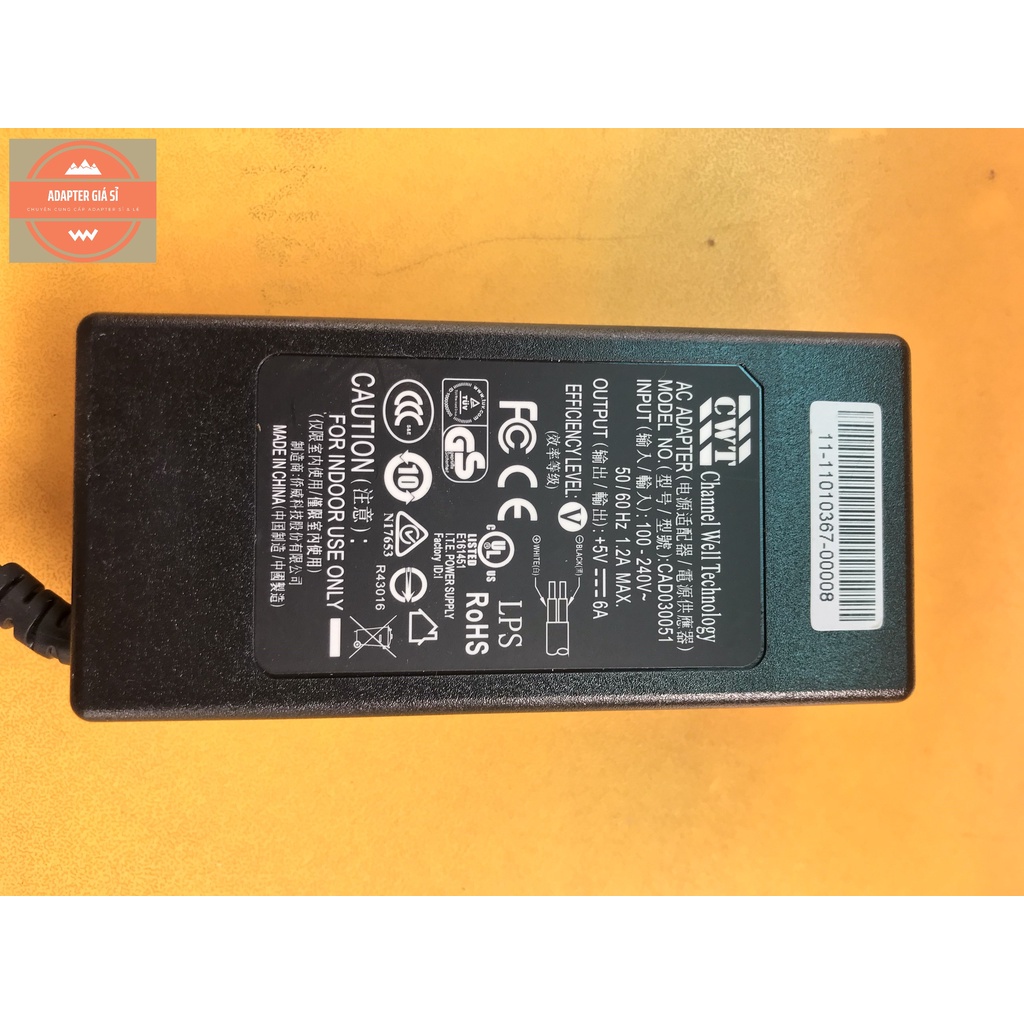 Adapter nguồn 5V 6A hàng zin bãi.