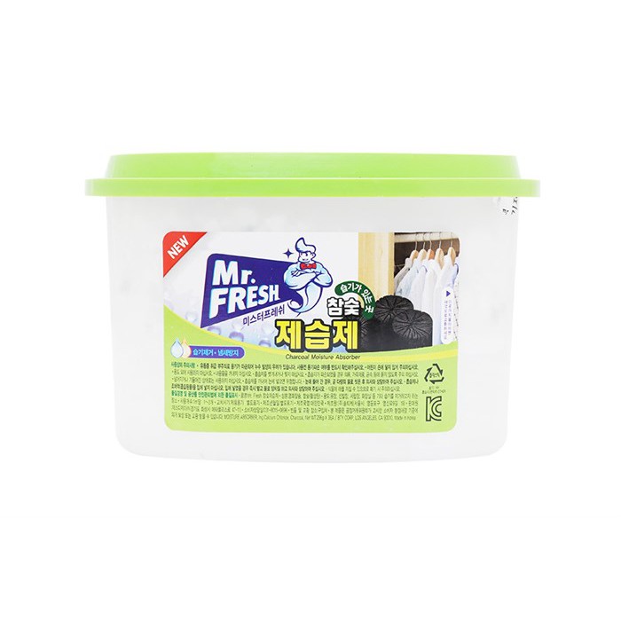 [Giá công phá] Bình hút ẩm than hoạt tính khử khuẩn Mr Fresh - Korea 256g (Nhập khẩu và phân phối bởi Hando)