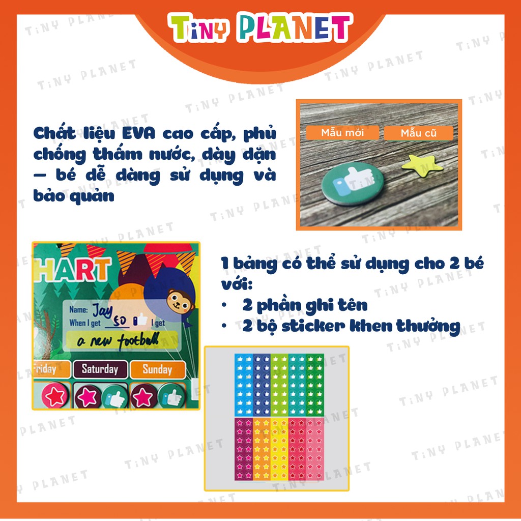 Bảng khen thưởng bằng nam châm 2 mặt giúp bé tạo thói quen tốt - Giáo dục sớm cho bé